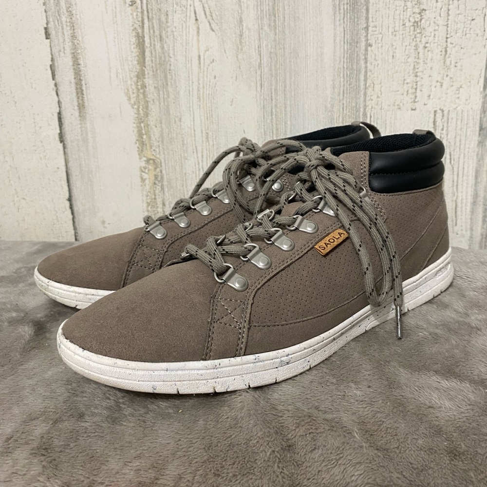 0606 Men's Saola Tan High-Top Sneakers
